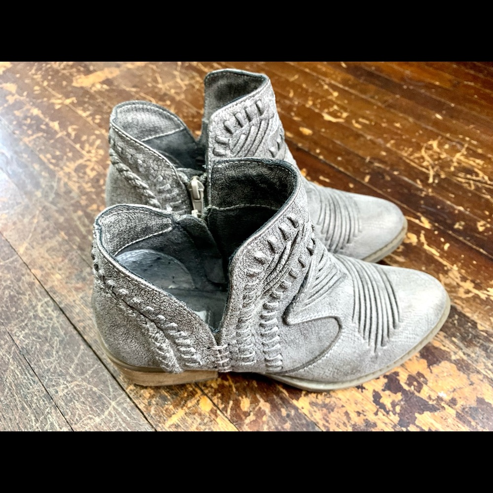 Not Rated Taupe Ankle Booties